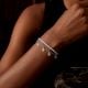 Handmade Silver Jewelry Smiley Tennis Bracelet